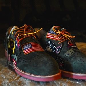 Polo Ralph Lauren Rhett Patchwork Suede Wingtip